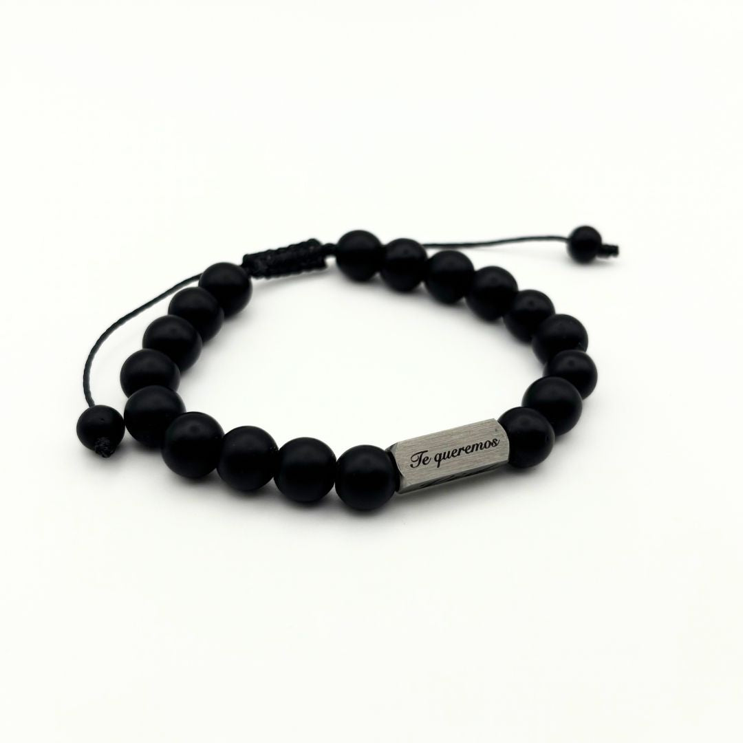 Pulsera Papá Onix Nombres
