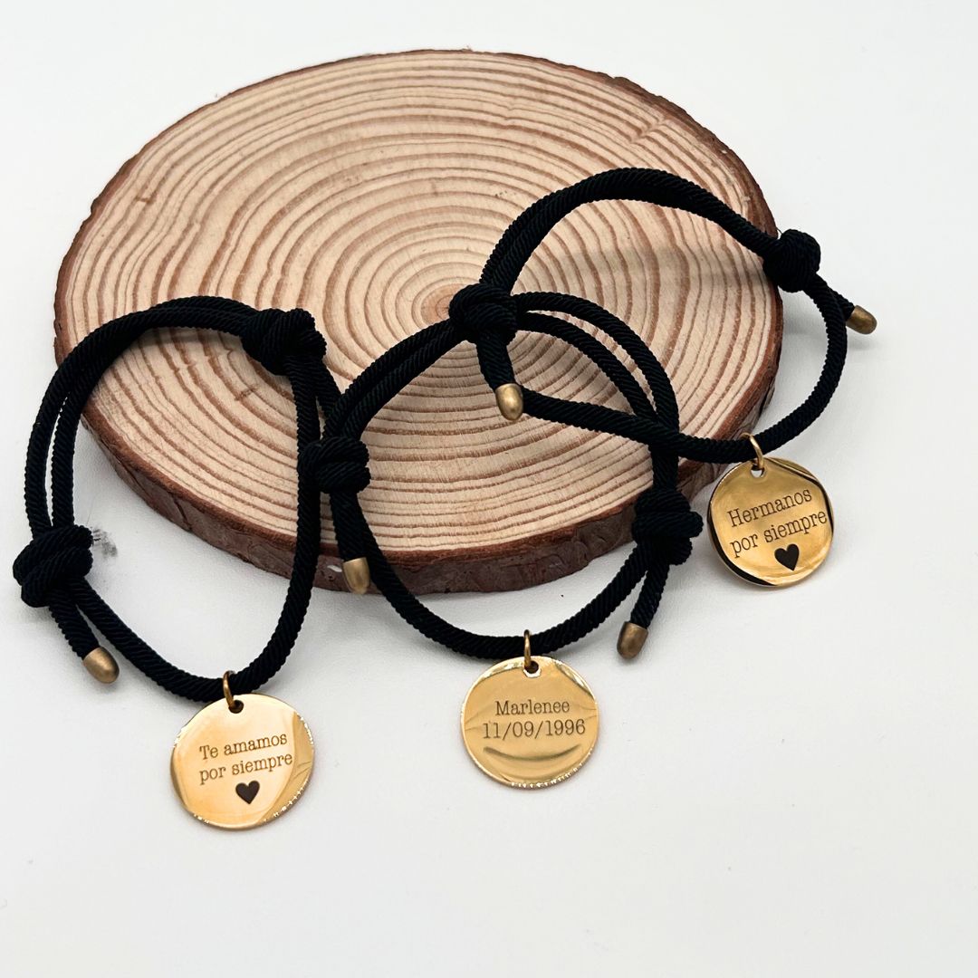 Pulsera Cordón Retrato Moneda