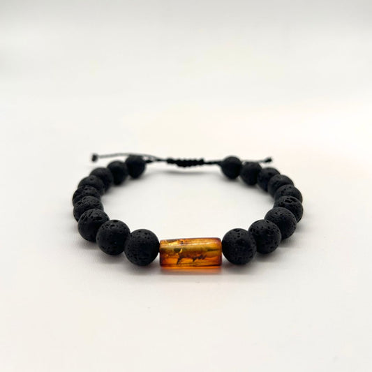 Pulsera Bamoa (ámbar cilindro)