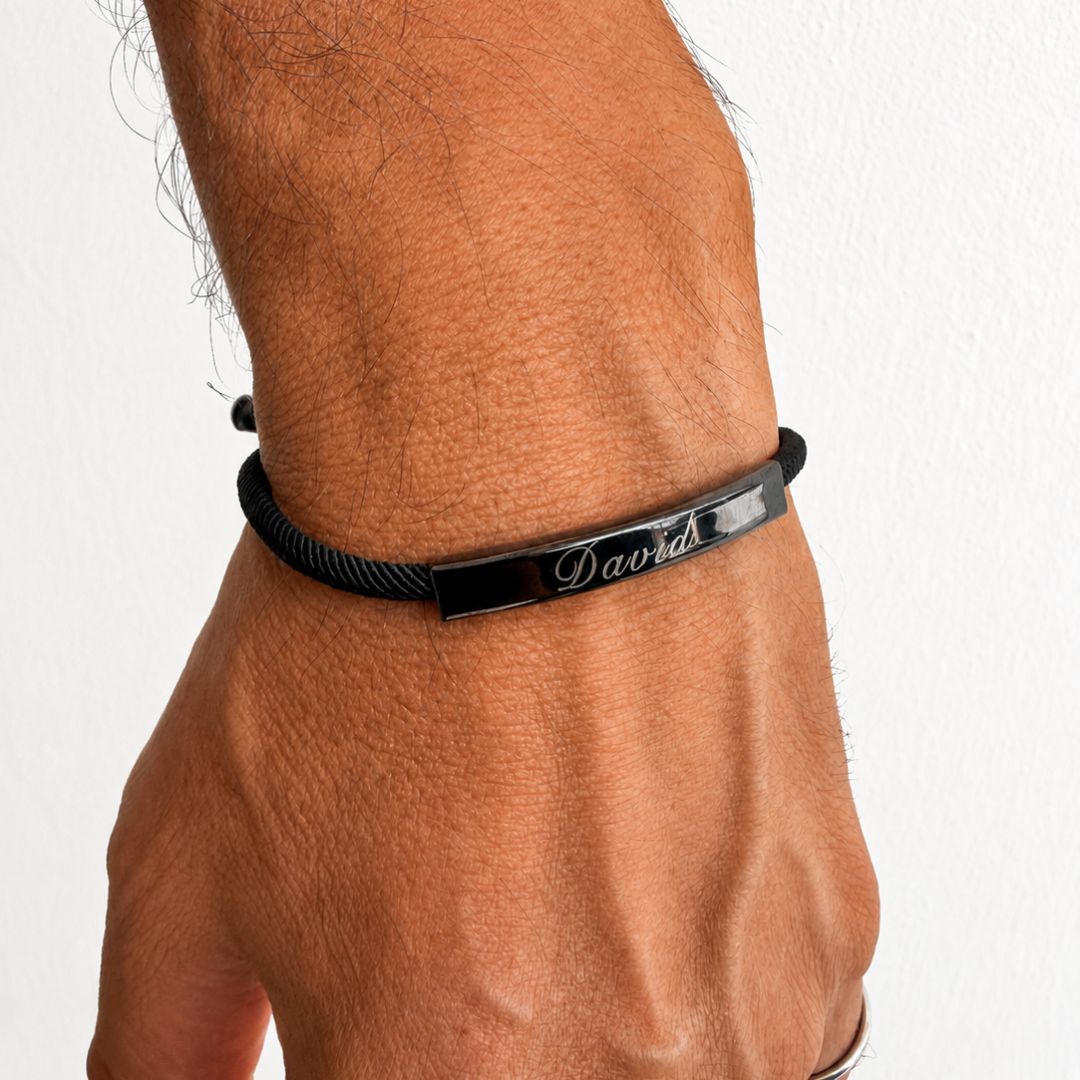 Pulsera Cordón Plaquita