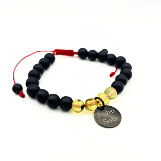 Pulsera Zazil Ónix Personalizada