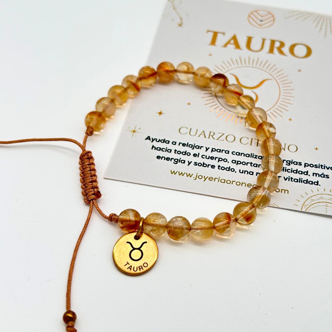 Pulsera Tauro Citrino