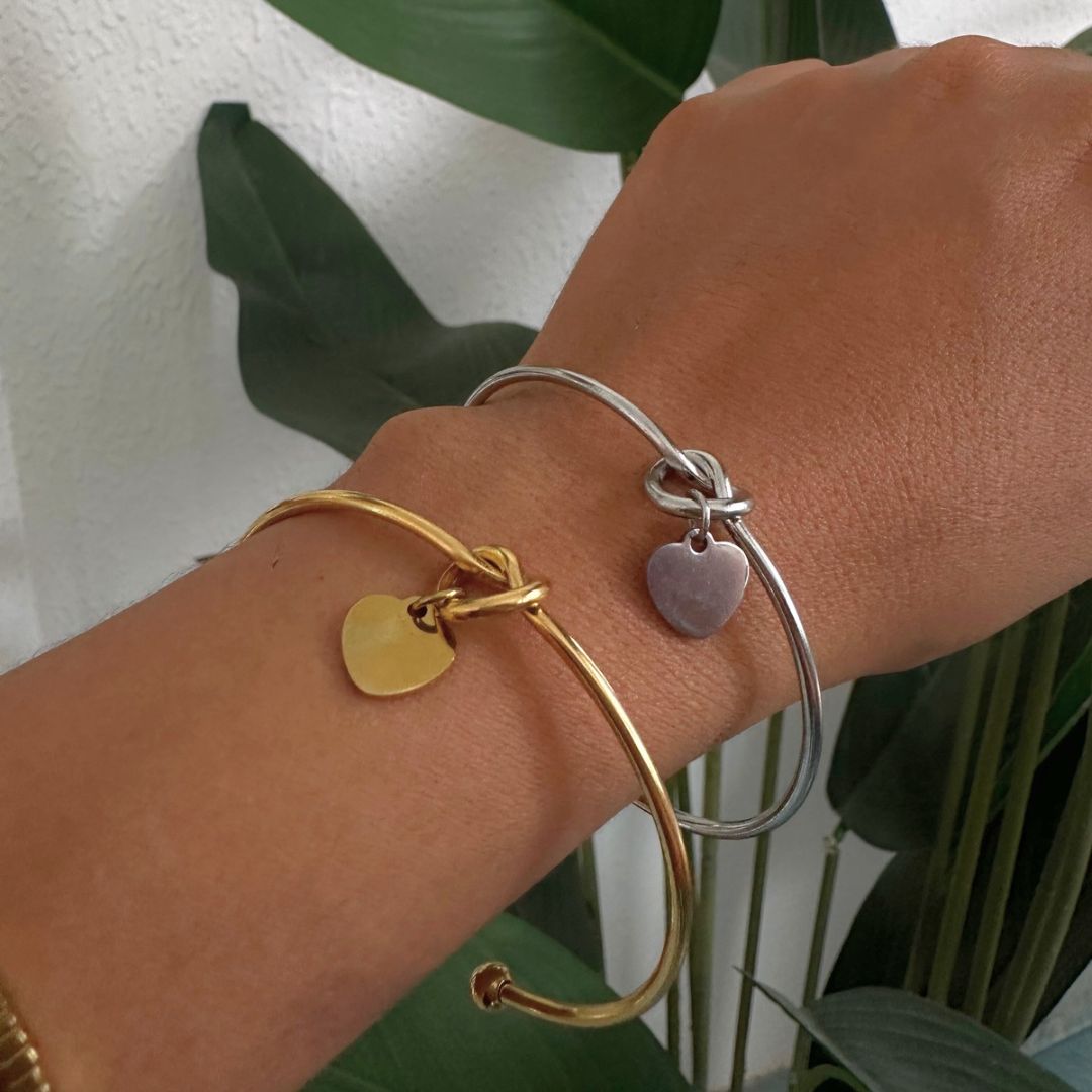 Brazalete Nudo Corazón Inicial