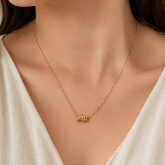 Collar Personalizado Placa 4 Caras