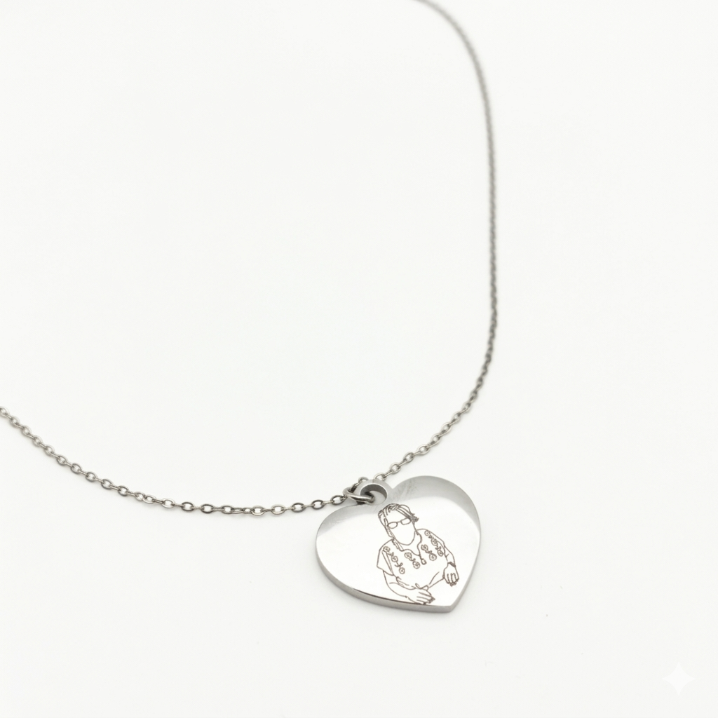 Collar Corazón Retrato