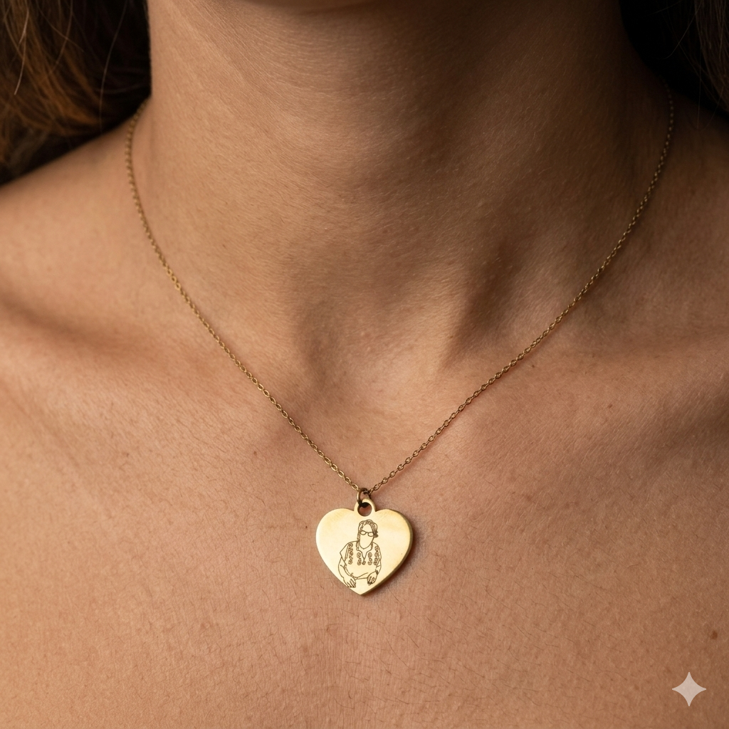 Collar Corazón Retrato