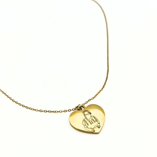 Collar Corazón Retrato