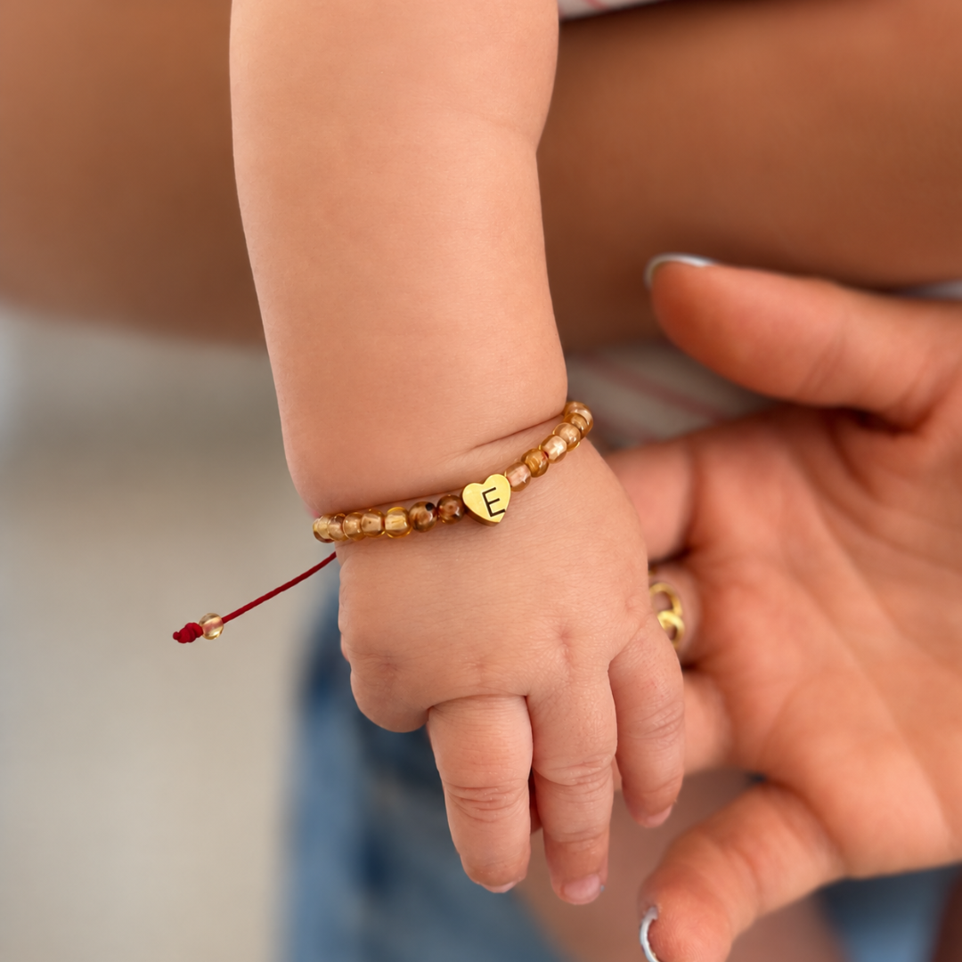 Pulsera Ámbar Corazón Bebé