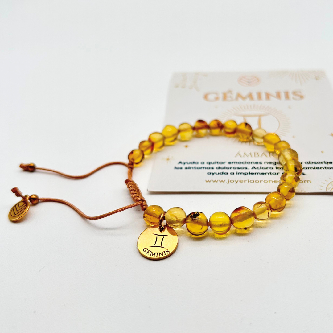 Pulsera Geminis Ámbar