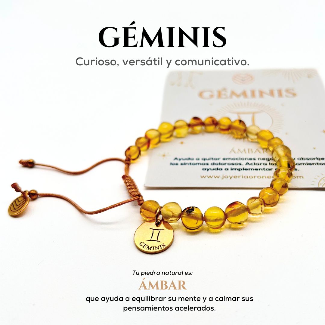 Pulsera Geminis Ámbar
