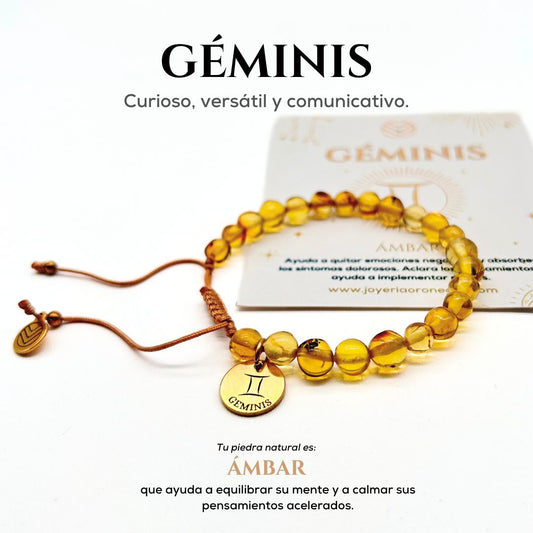 Pulsera Geminis Ámbar