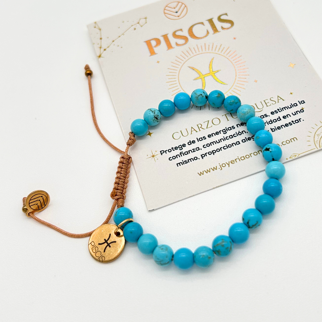 Pulsera Piscis Turquesa