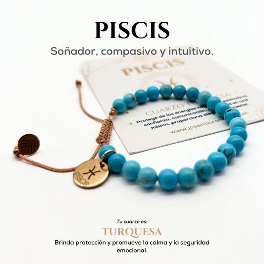 Pulsera Piscis Turquesa