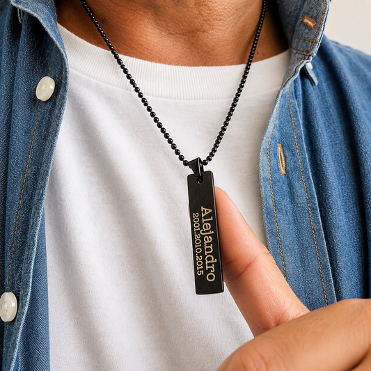 Collar placa all black