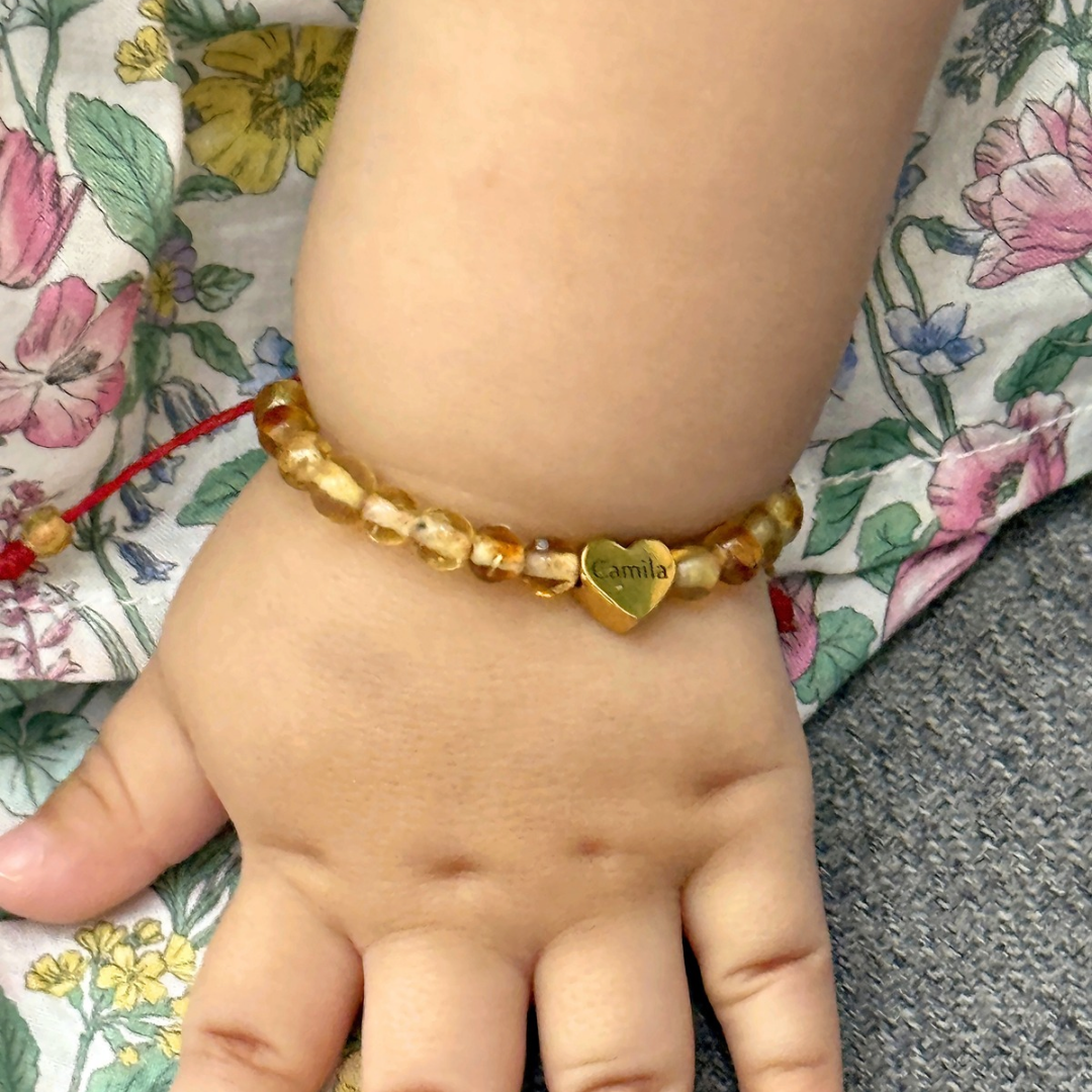 Pulsera Ámbar Corazón Bebé
