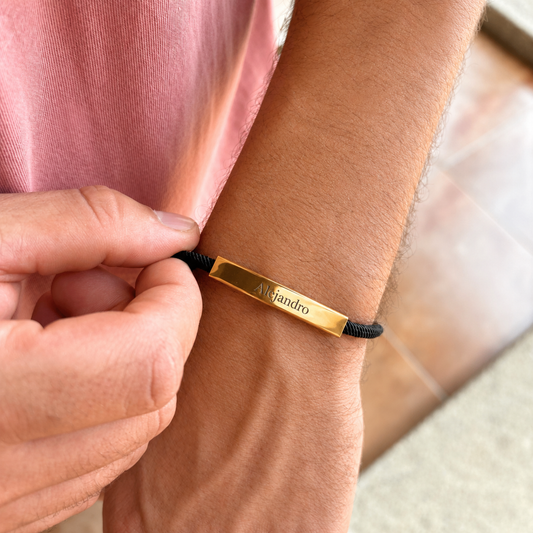 Pulsera Cordón Plaquita