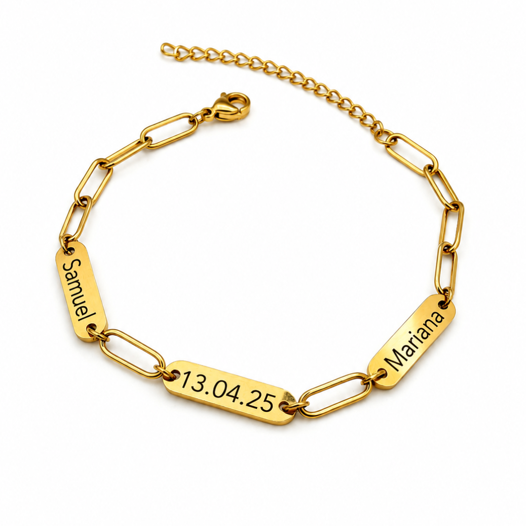 Pulsera Plaquitas