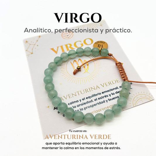 Pulsera Virgo Aventurina Verde